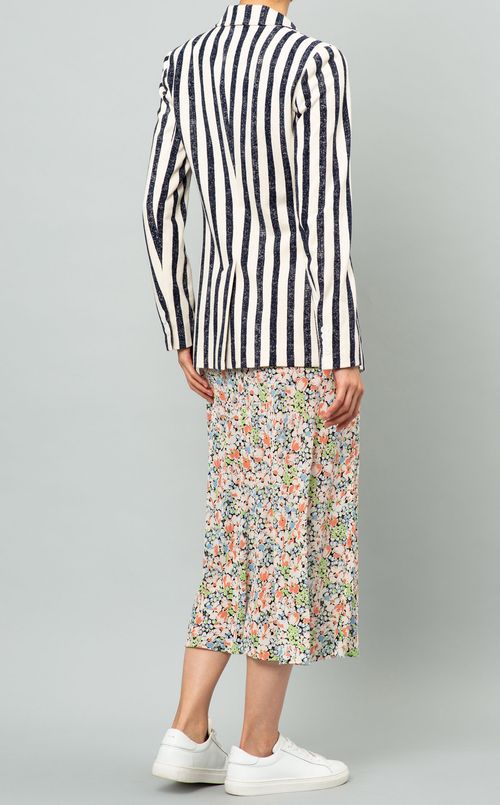 エンブレム付ストライプジャケット