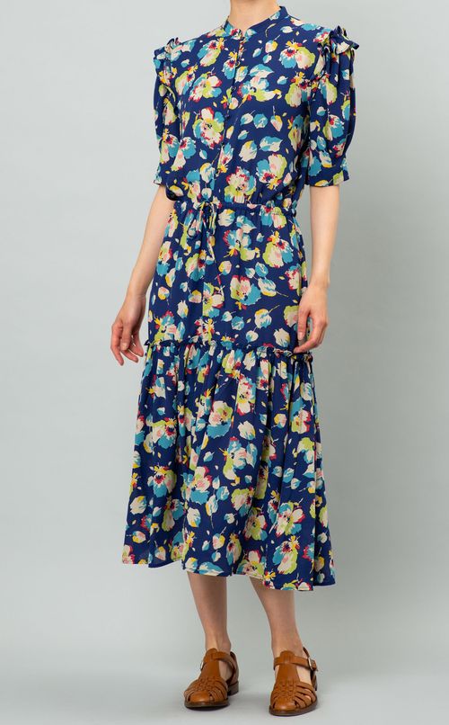 フラワーティアードワンピース