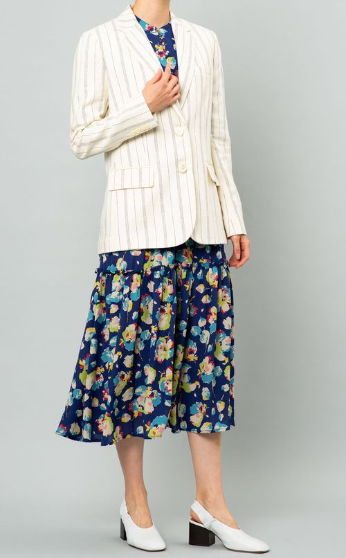 フラワーティアードワンピース