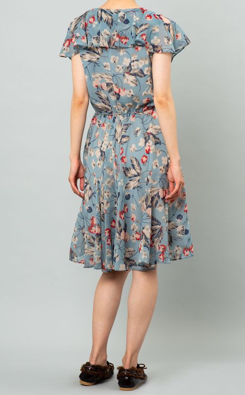 フラワープリントミニワンピース