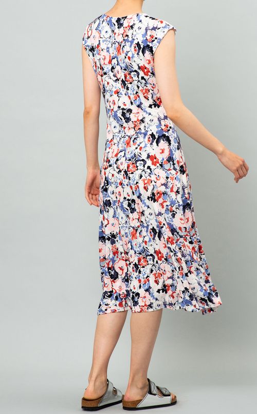 フラワーリネンジャージーワンピース