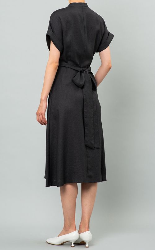 ベルト付フレンチカシュクールワンピース