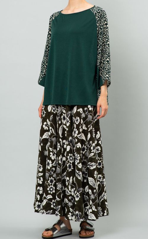 ラグランバックプリントカットソー