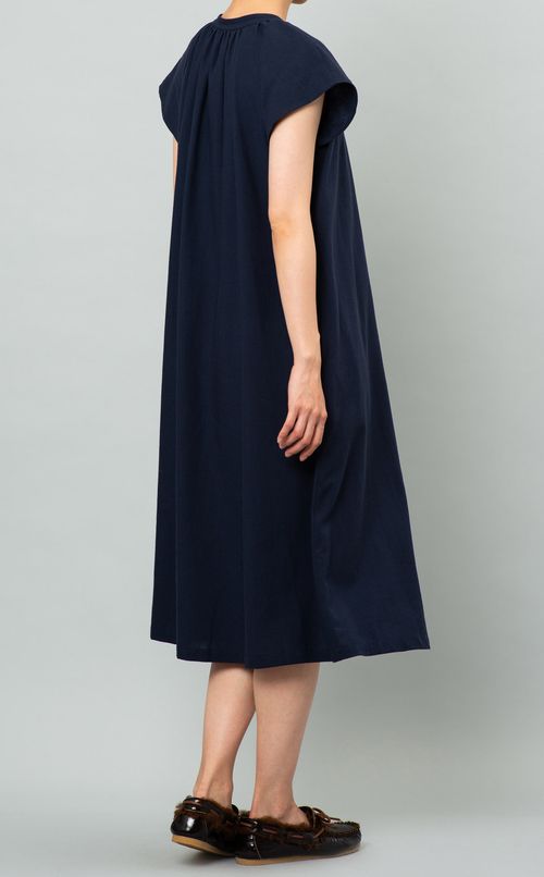 リネンAラインロングワンピース