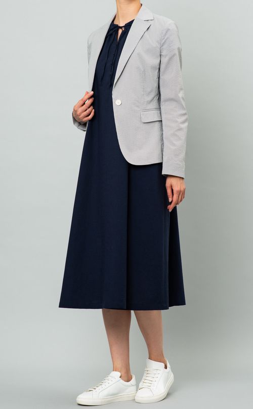 リネンAラインロングワンピース