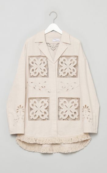 エンブロイダリーシャツジャケット