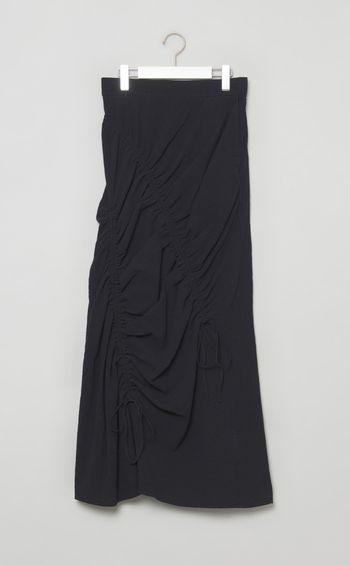 ドローストリングロングスカート