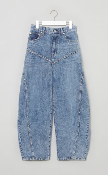 スタッズカーブデニムパンツ