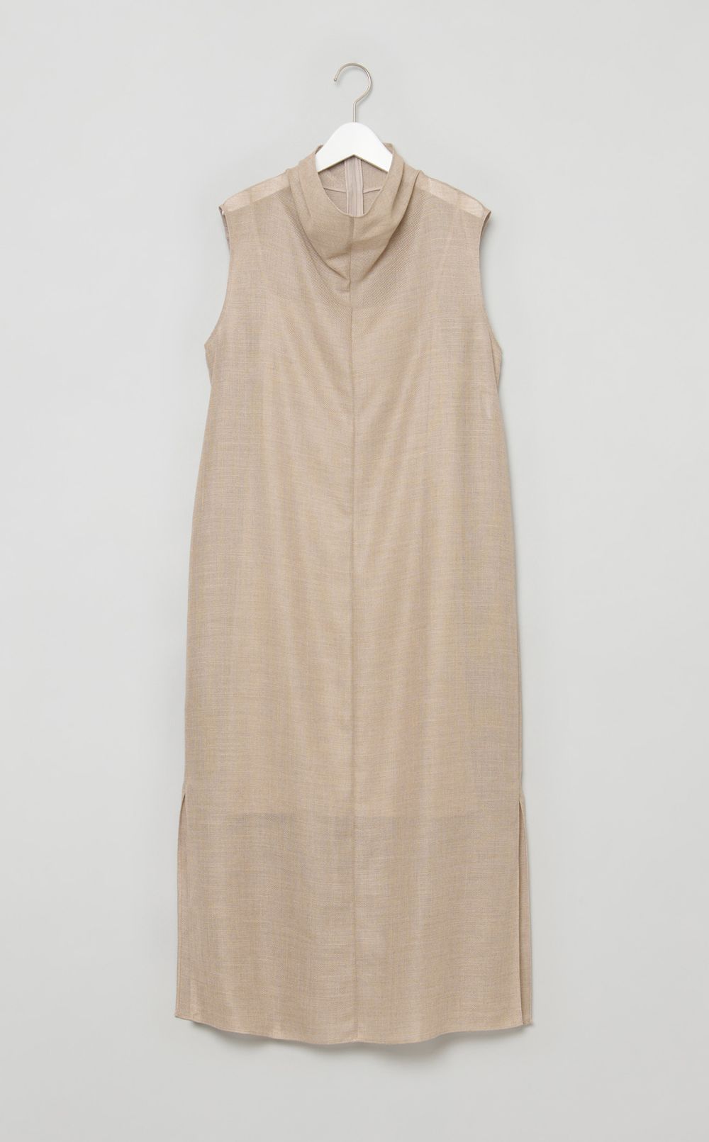 ハイネックIラインワンピース