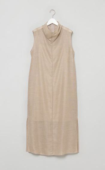 ハイネックIラインワンピース