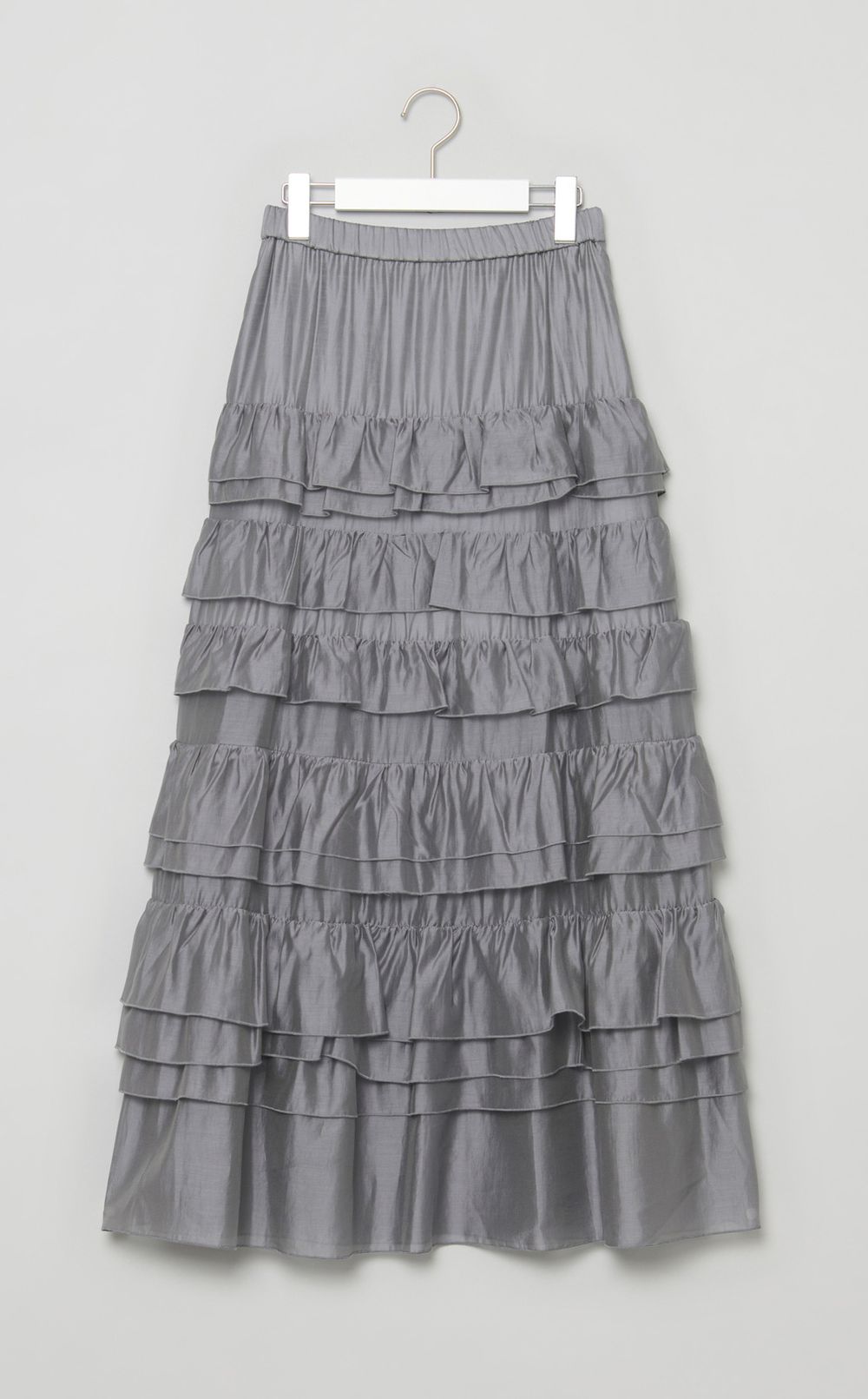 シアーフリルティアードスカート