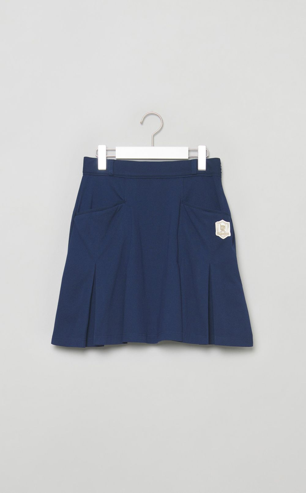 【手洗い可】タックデザインミニスカート