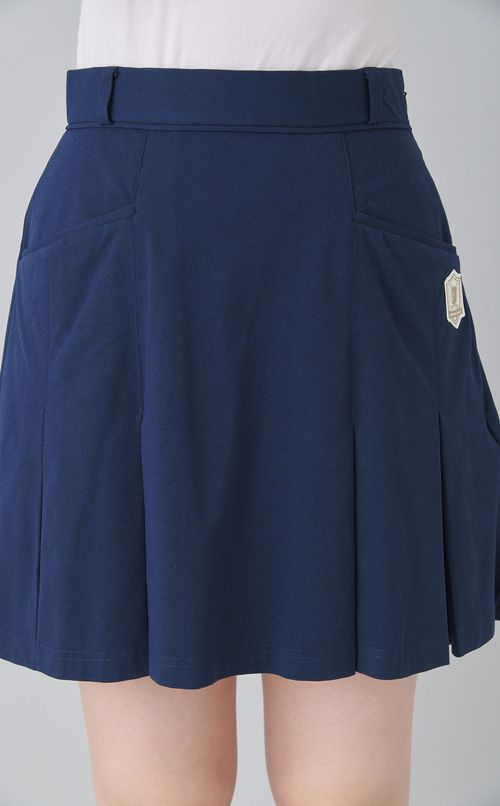 【手洗い可】タックデザインミニスカート