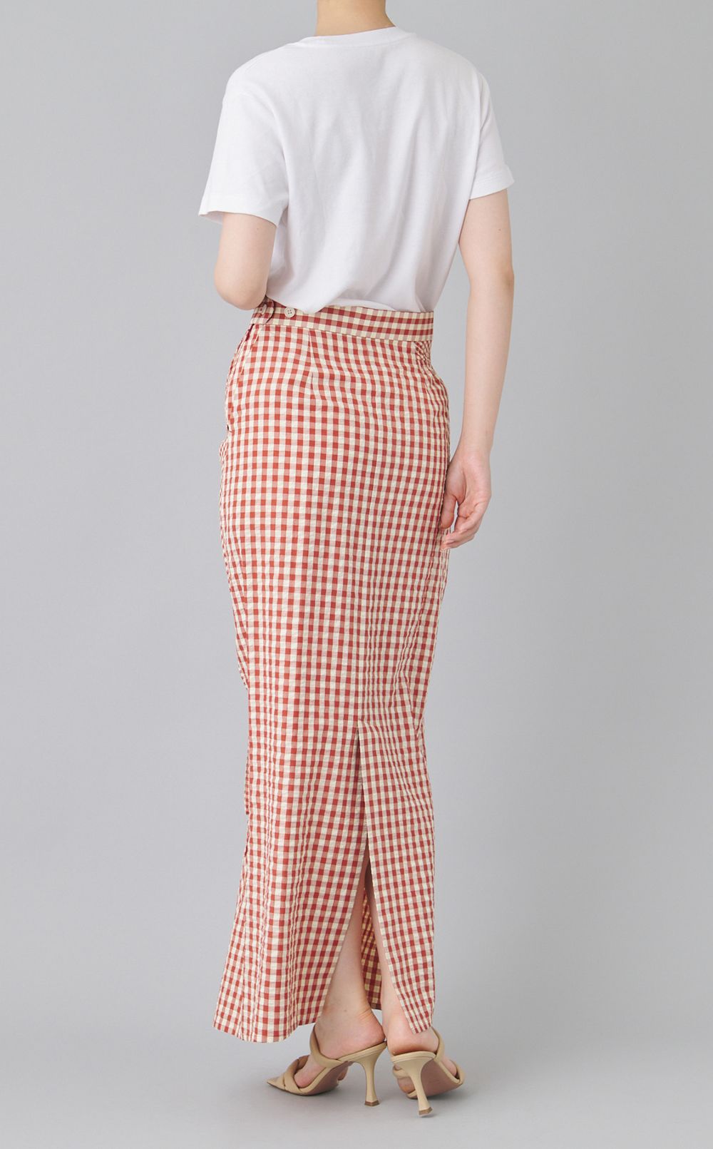 ドローストリングロングスカート