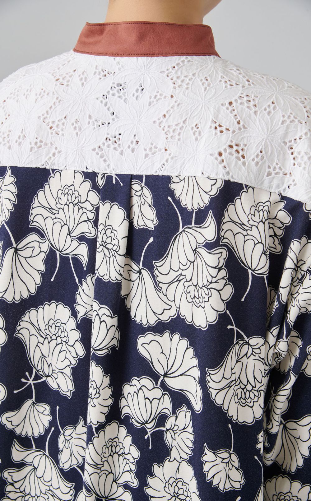 【reADdress】リメイクスタンドカラーシャツ