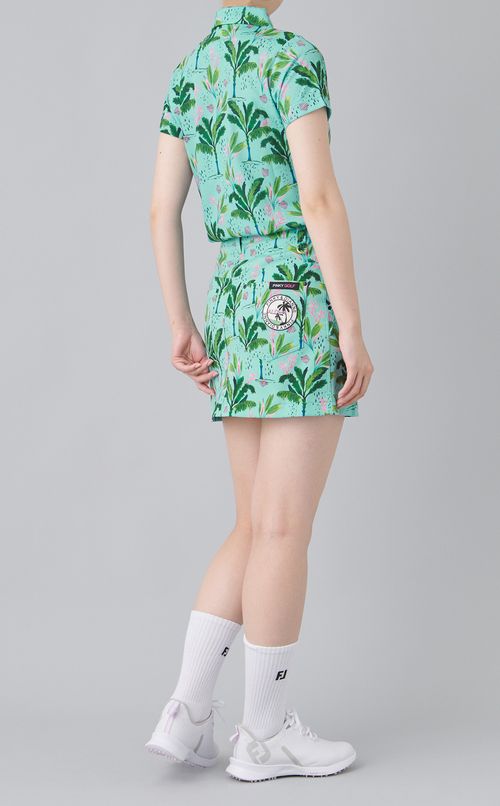 【手洗い可】パームツリープリントスカート