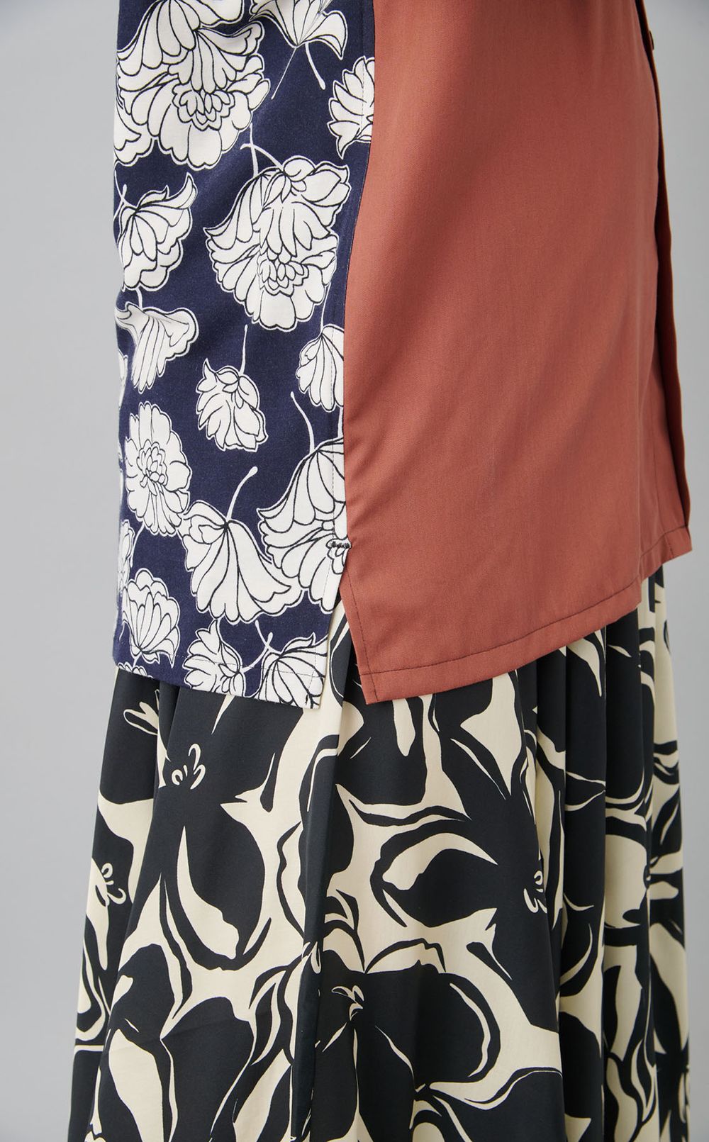 【reADdress】リメイクスタンドカラーシャツ