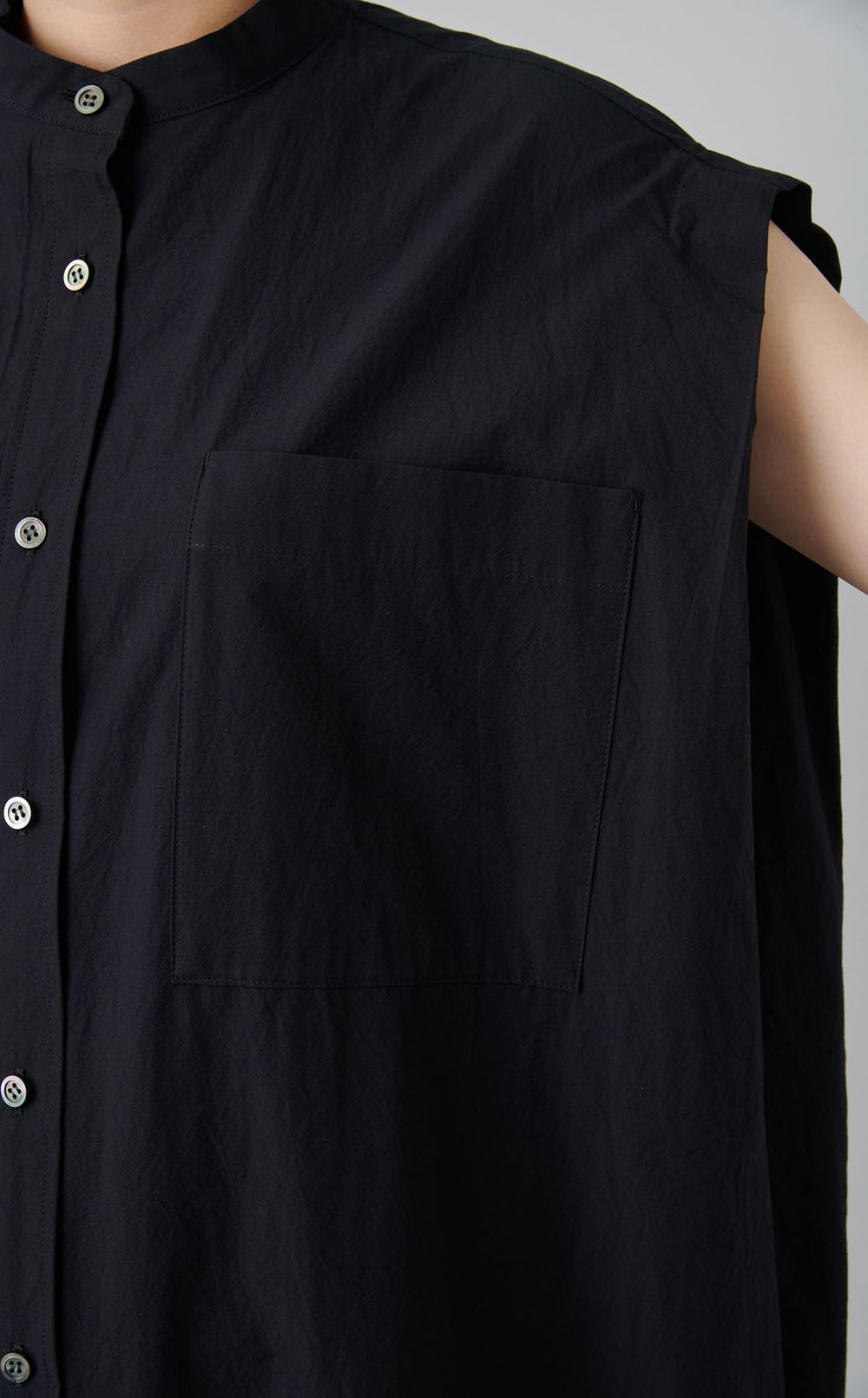 コットンオーバーサイズシャツワンピース