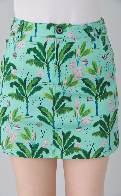 【手洗い可】パームツリープリントスカート