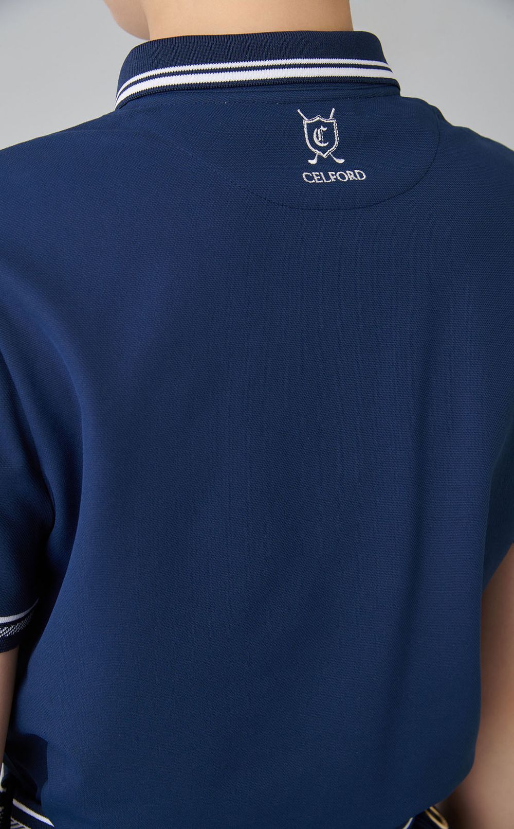 【手洗い可】ロゴジャガードカノコポロシャツ