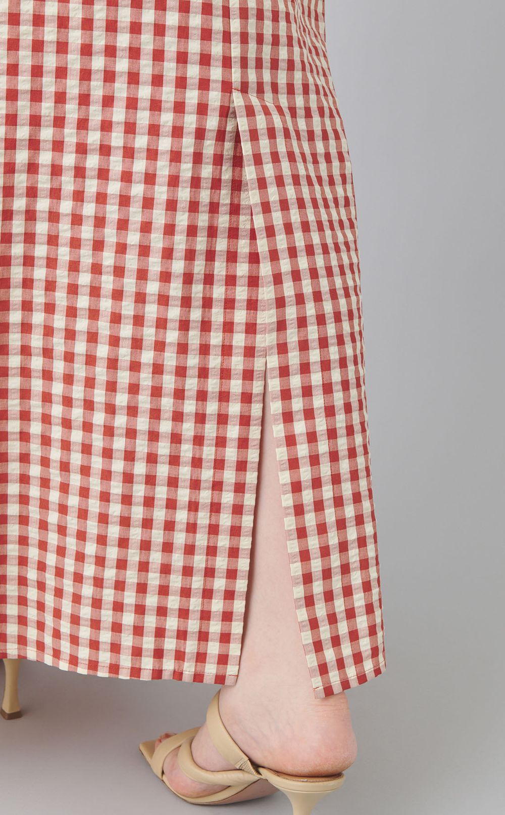 ドローストリングロングスカート