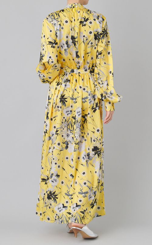 フラワープリントボウタイワンピース