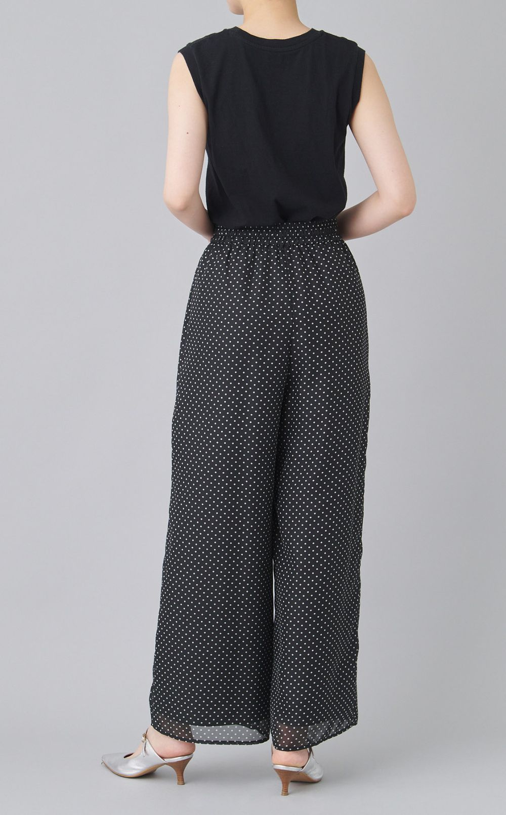 ドットプリントイージーパンツ