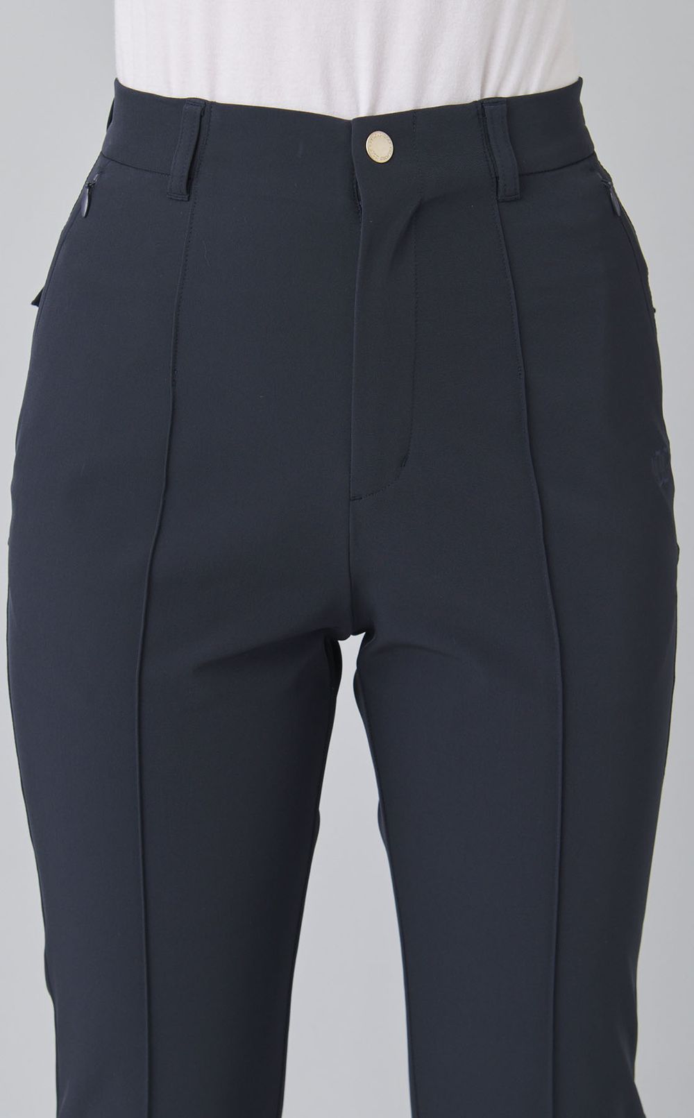 【手洗い可】フリルポケットストレッチパンツ