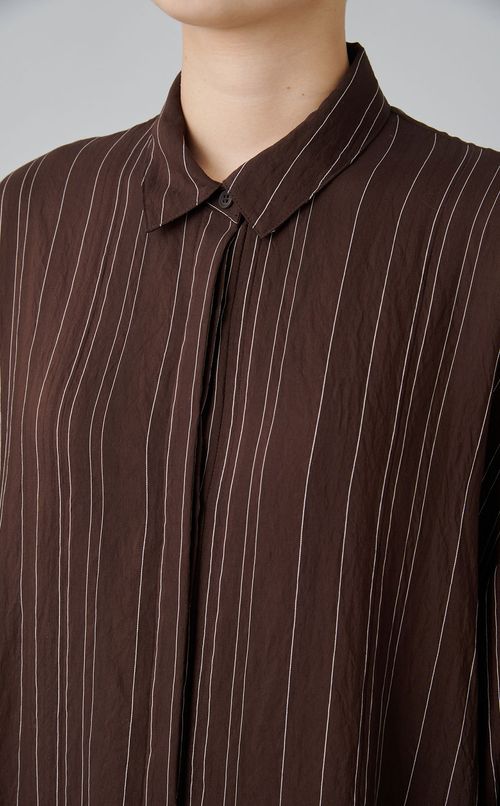 ジャガードシャツワンピース