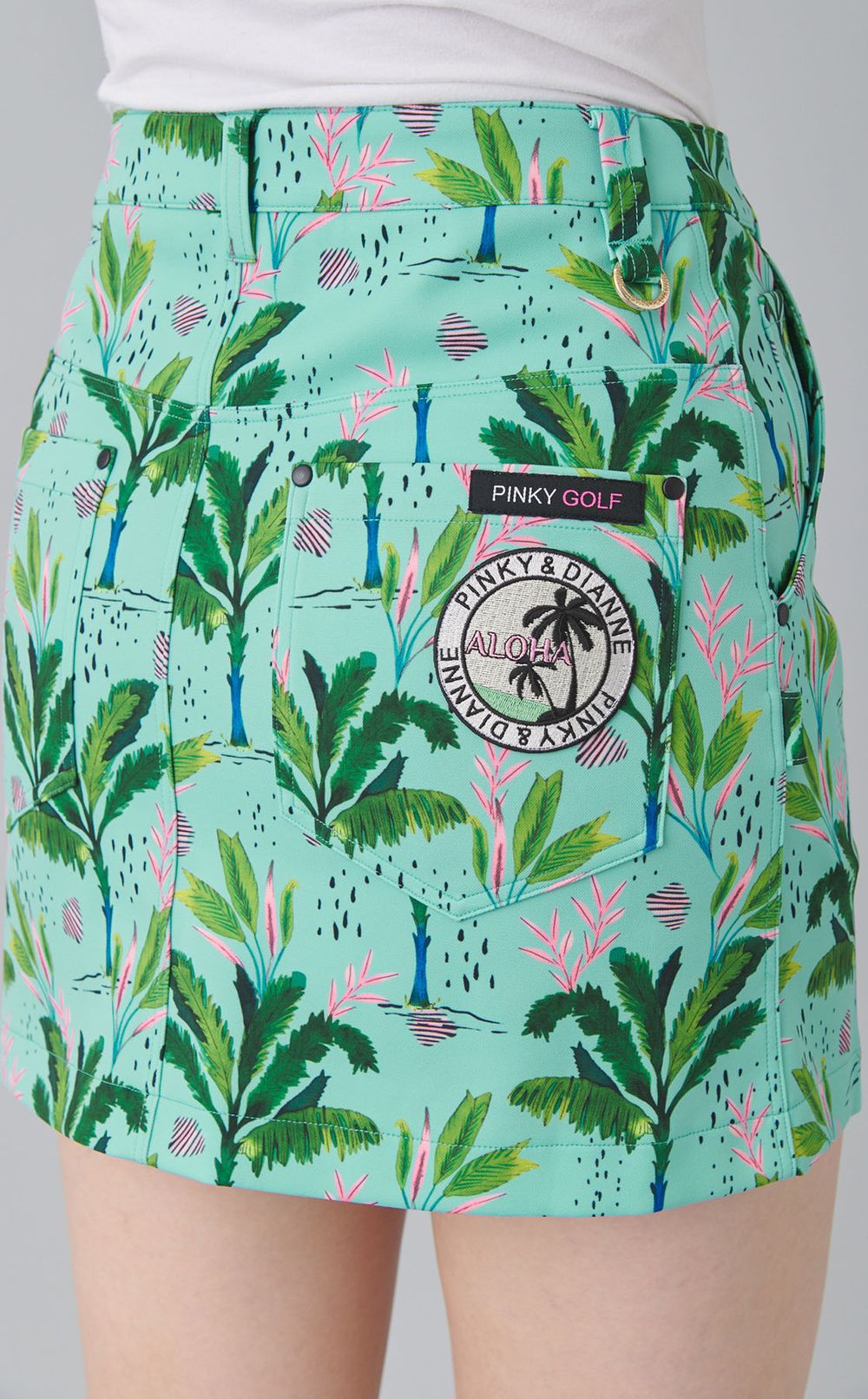 【手洗い可】パームツリープリントスカート