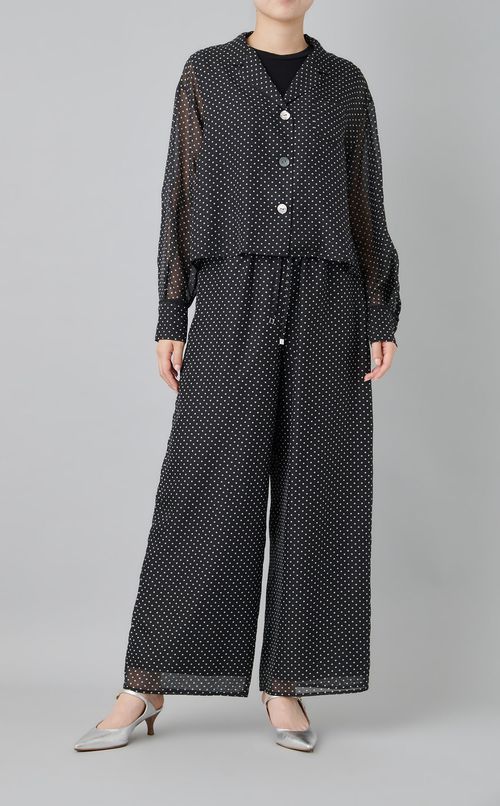 ドットプリントイージーパンツ