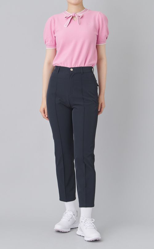 【手洗い可】ボウタイニットプルオーバー