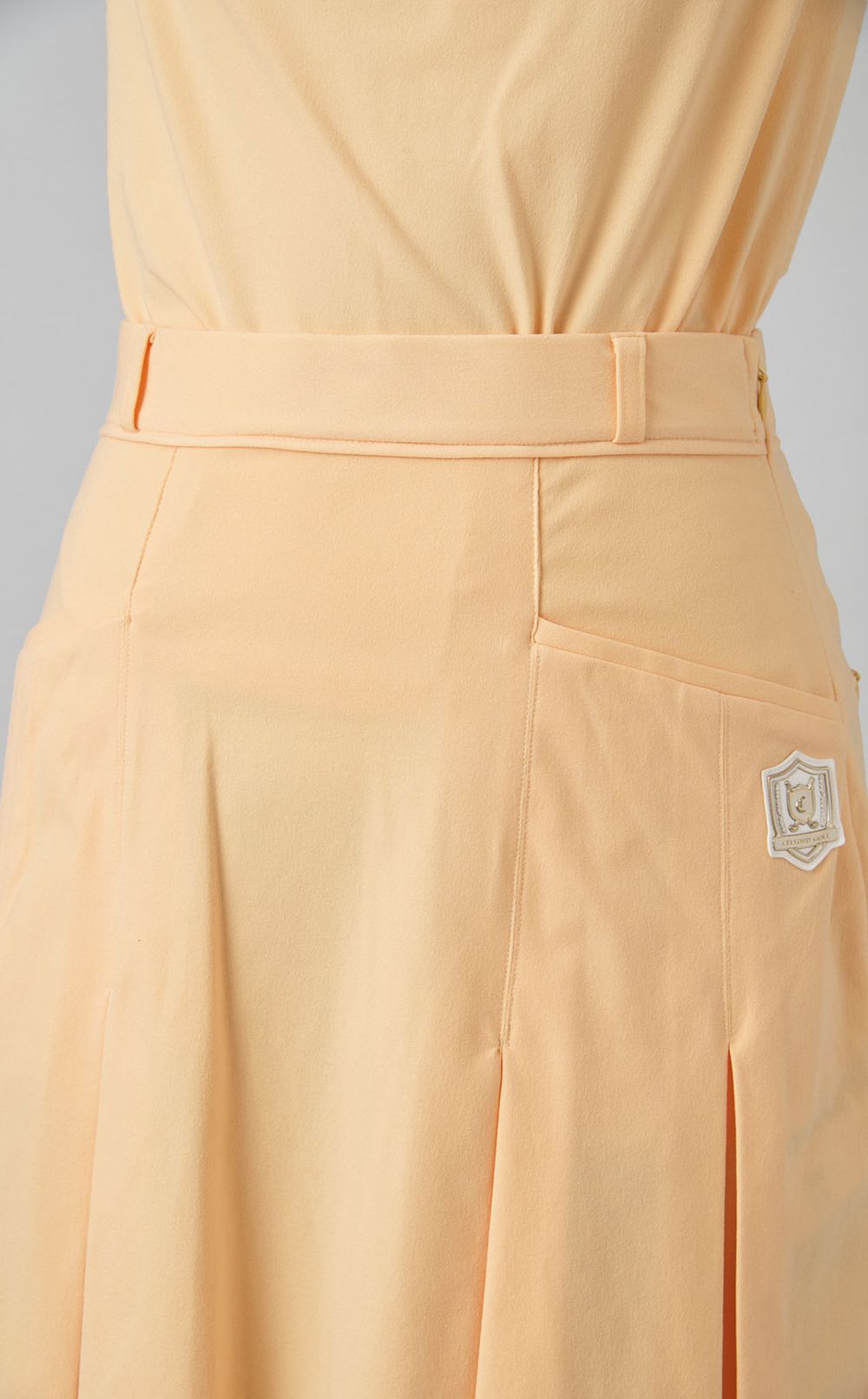 【手洗い可】タックデザインミニスカート