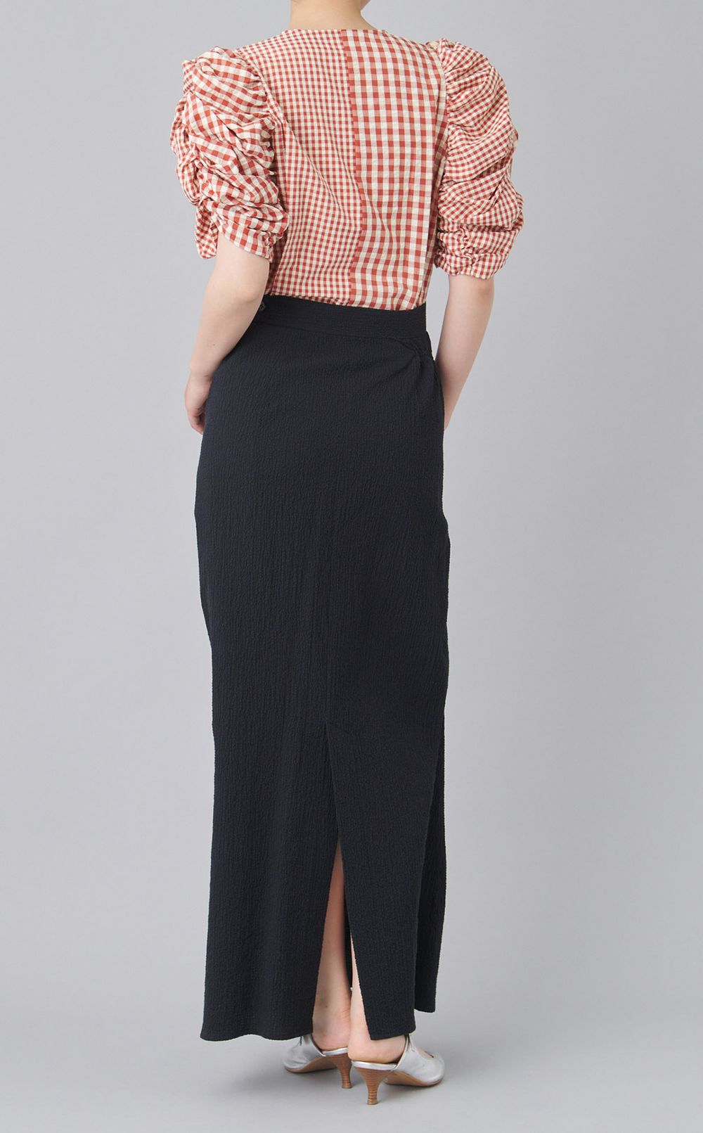 ドローストリングロングスカート