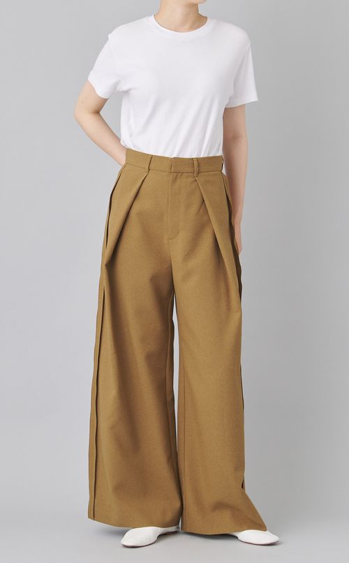 サイドラインワイドスラックス