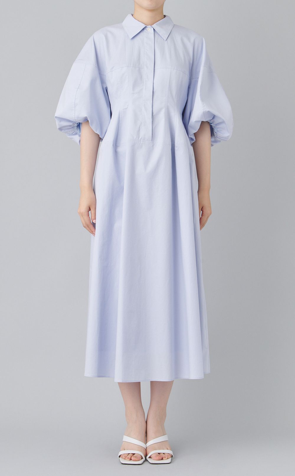 ウエストデザインボリュームワンピース