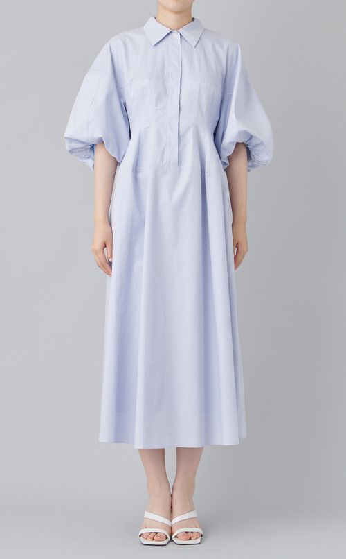 ウエストデザインボリュームワンピース