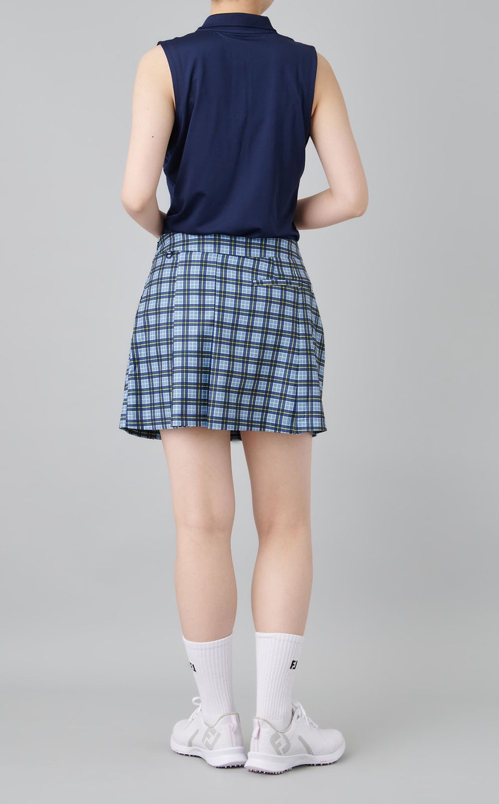 【手洗い可】チェックゴルフスカート