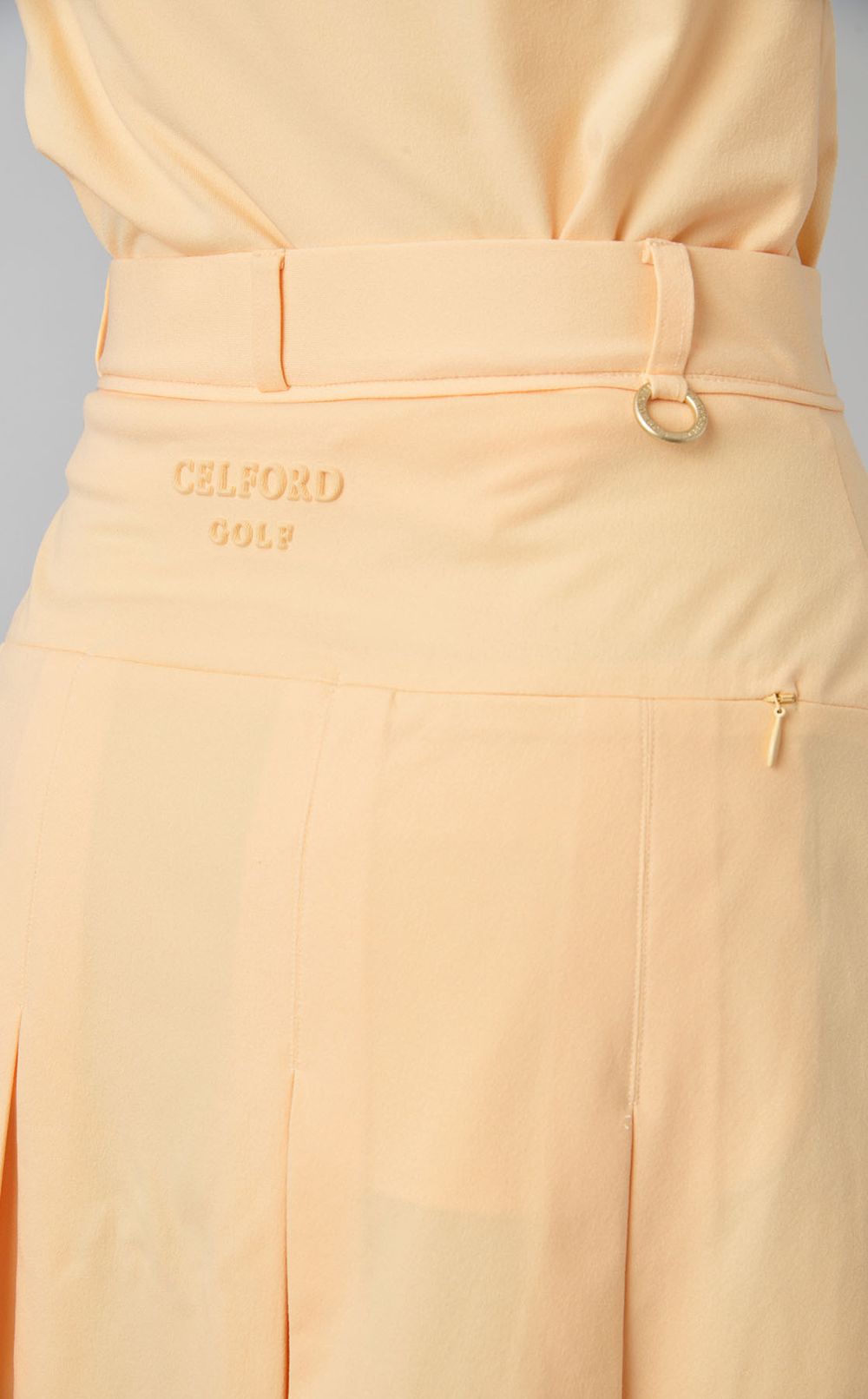 【手洗い可】タックデザインミニスカート