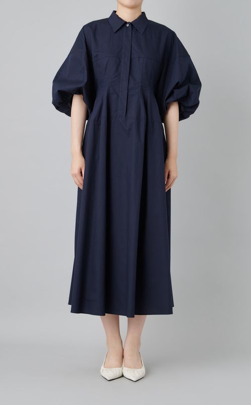 ウエストデザインボリュームワンピース