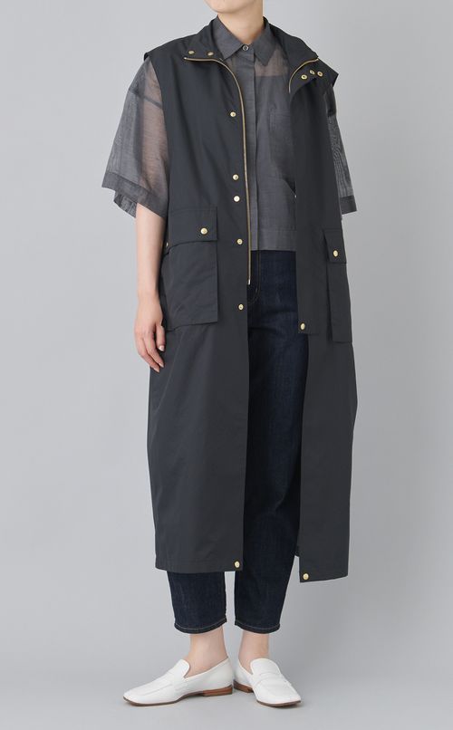 シルクコットンシアーシャツ