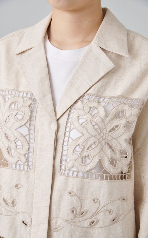 エンブロイダリーシャツジャケット