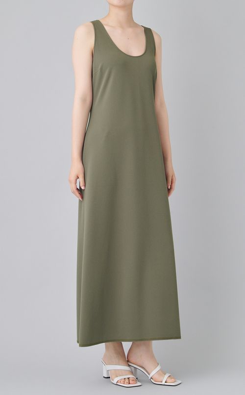 ジョーゼットカットロングワンピース