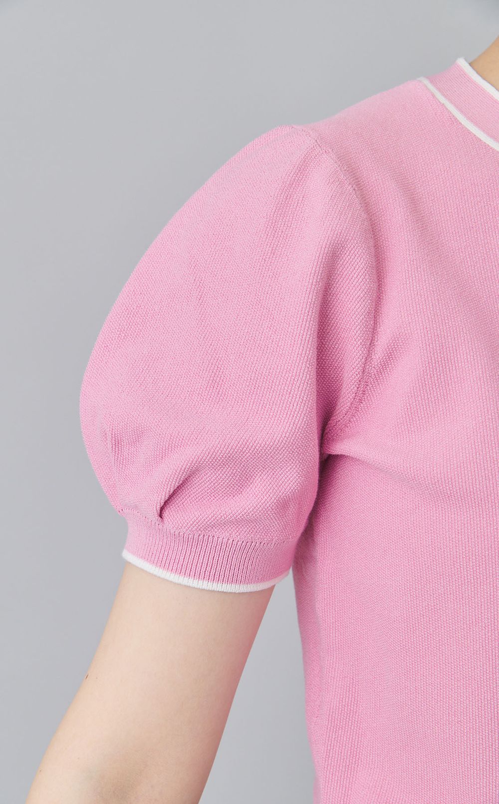 【手洗い可】ボウタイニットプルオーバー