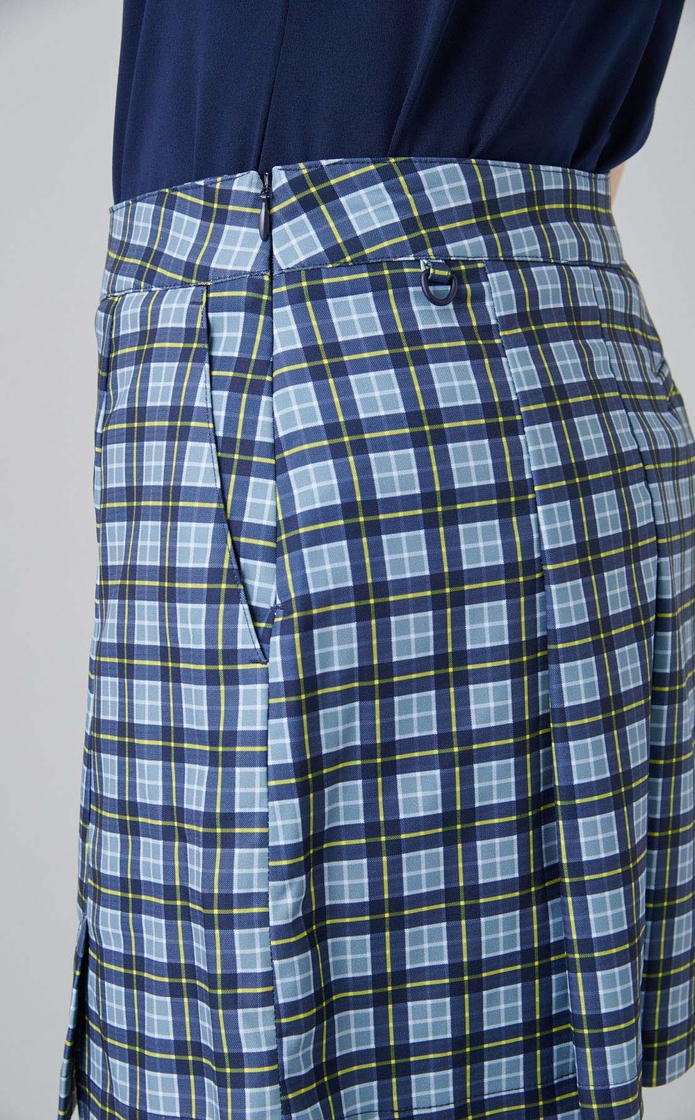 【手洗い可】チェックゴルフスカート