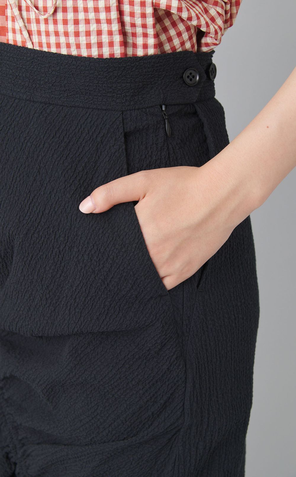 ドローストリングロングスカート