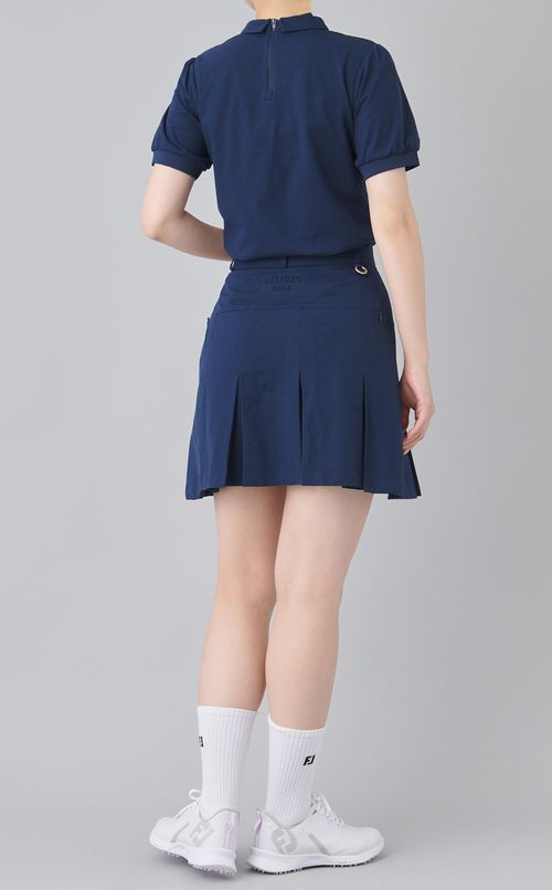 【手洗い可】タックデザインミニスカート