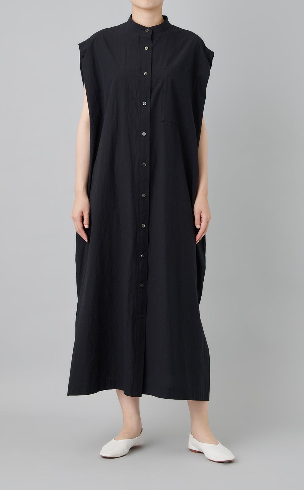 コットンオーバーサイズシャツワンピース