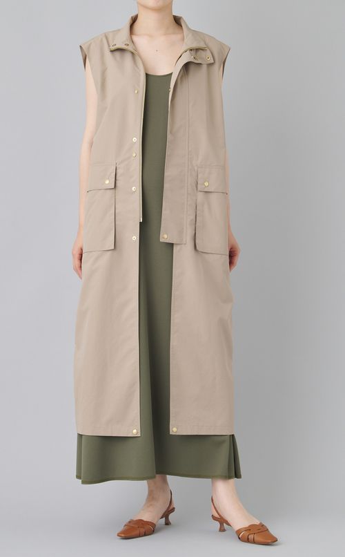 ジョーゼットカットロングワンピース