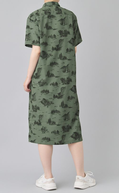 プリントシャツワンピース